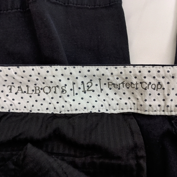 2/$30 Talbots Black Cropped Pants (#1,412) - Picture 2 of 7